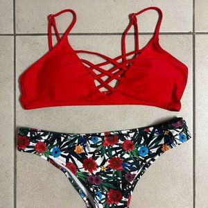 Floral bikini size M